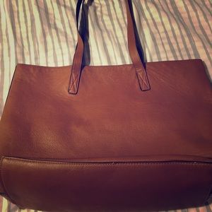 Old navy brown faux leather tote